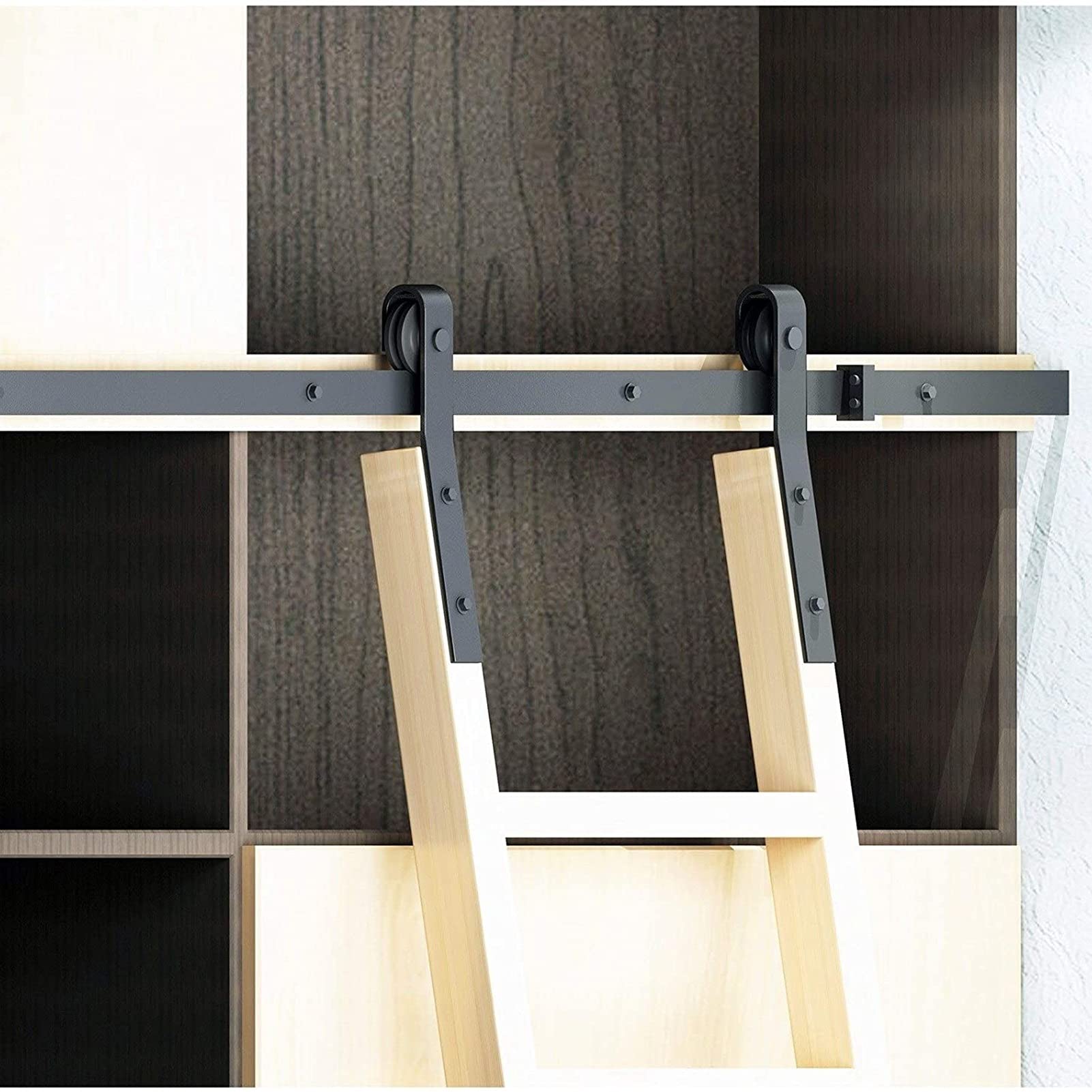 Buy Ladder Rolling Track Complete Hardware W/Floor Rollers + Extension