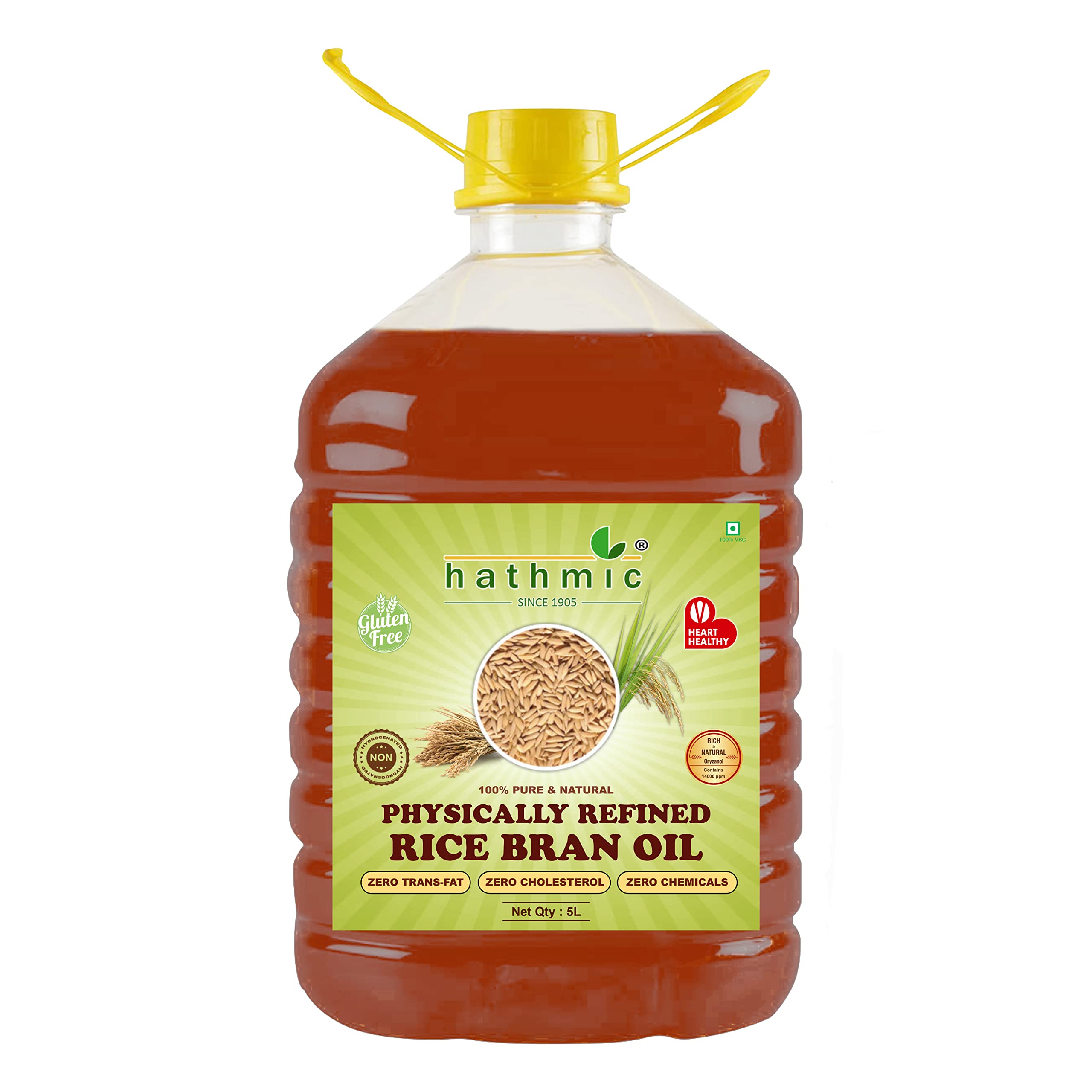 Hathmic 100% Pure Physically Refined Rice Bran Oil, 5L (B07J6RCJVY) Amazon Price History, Amazon Price Tracker