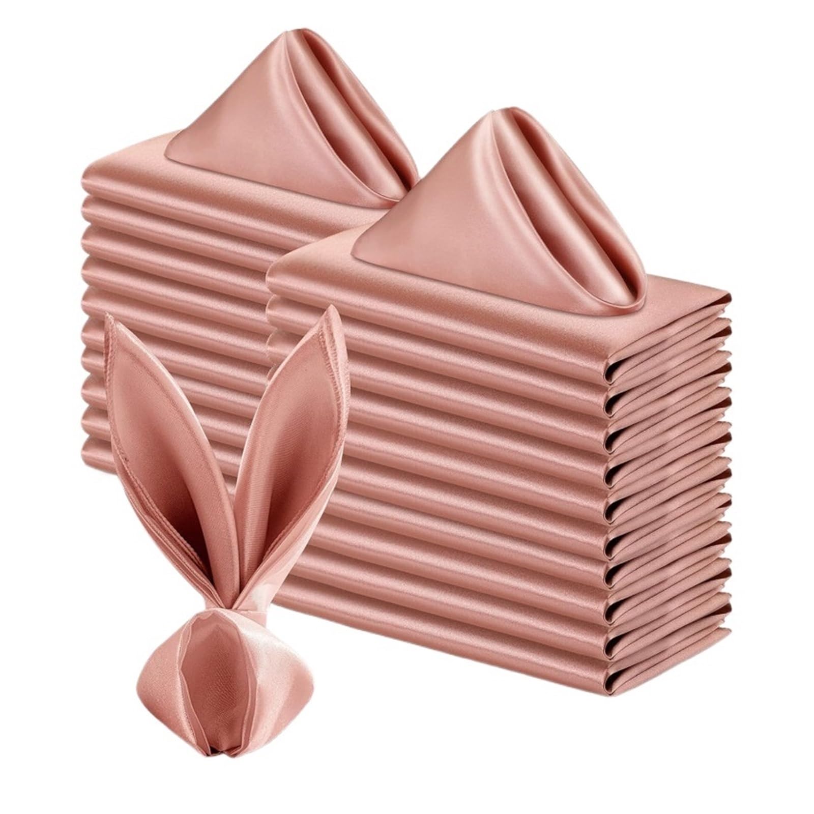 Silky Satin Cloth Napkins, Satin Dinner Napkins 36PC Square 30x30cm(Color 19)