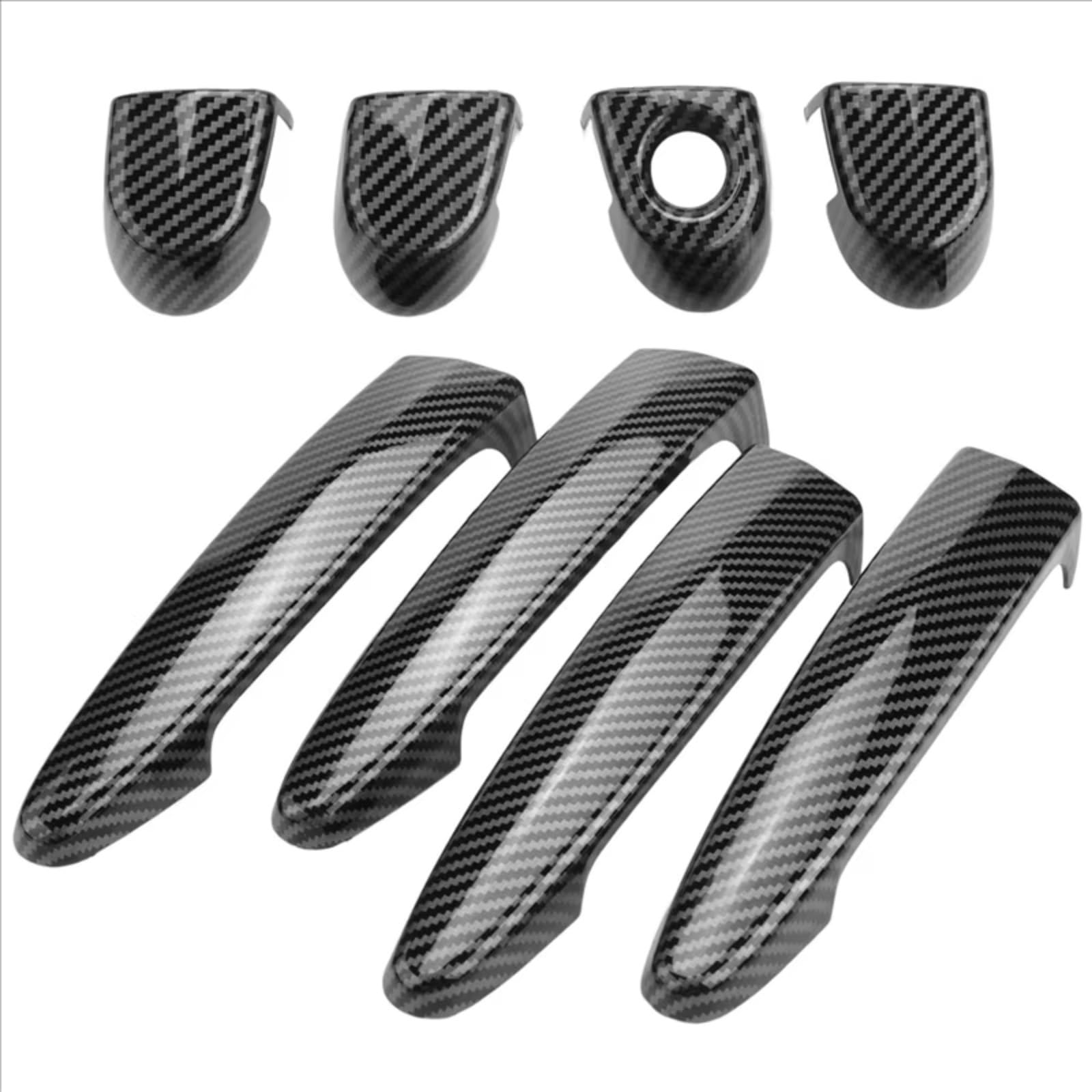 FVOIRSS Outer Door Handle Compatible with BMW X5 E70 2008-2013 for X4 2014 2015 2016 2017 Car Exterior Side Door Handles Covers Decoration Replacement