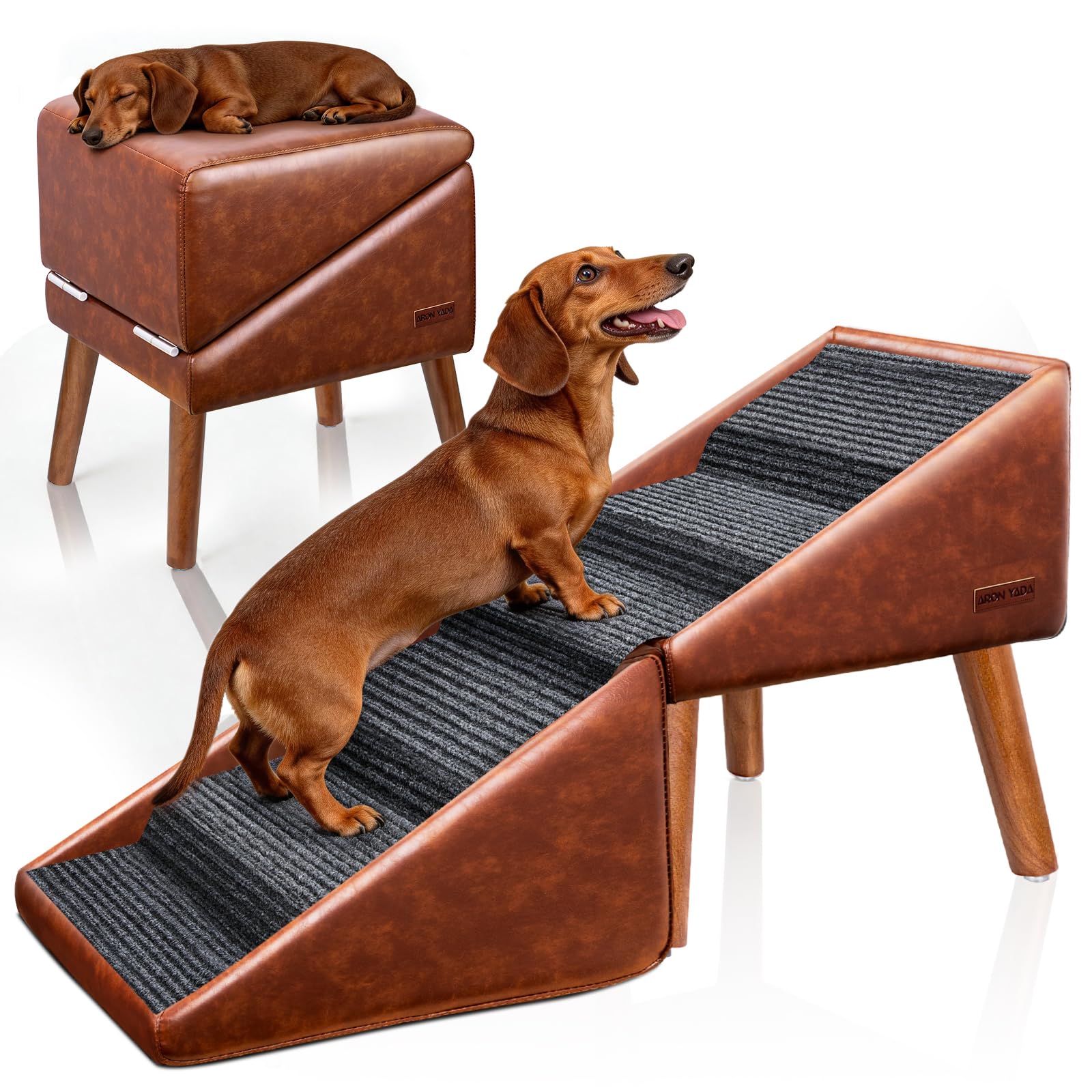 Photo 1 of Dog Stairs & Ramp for High Bed & Couch,22.8" 6-Step Foldable Split Ottoman