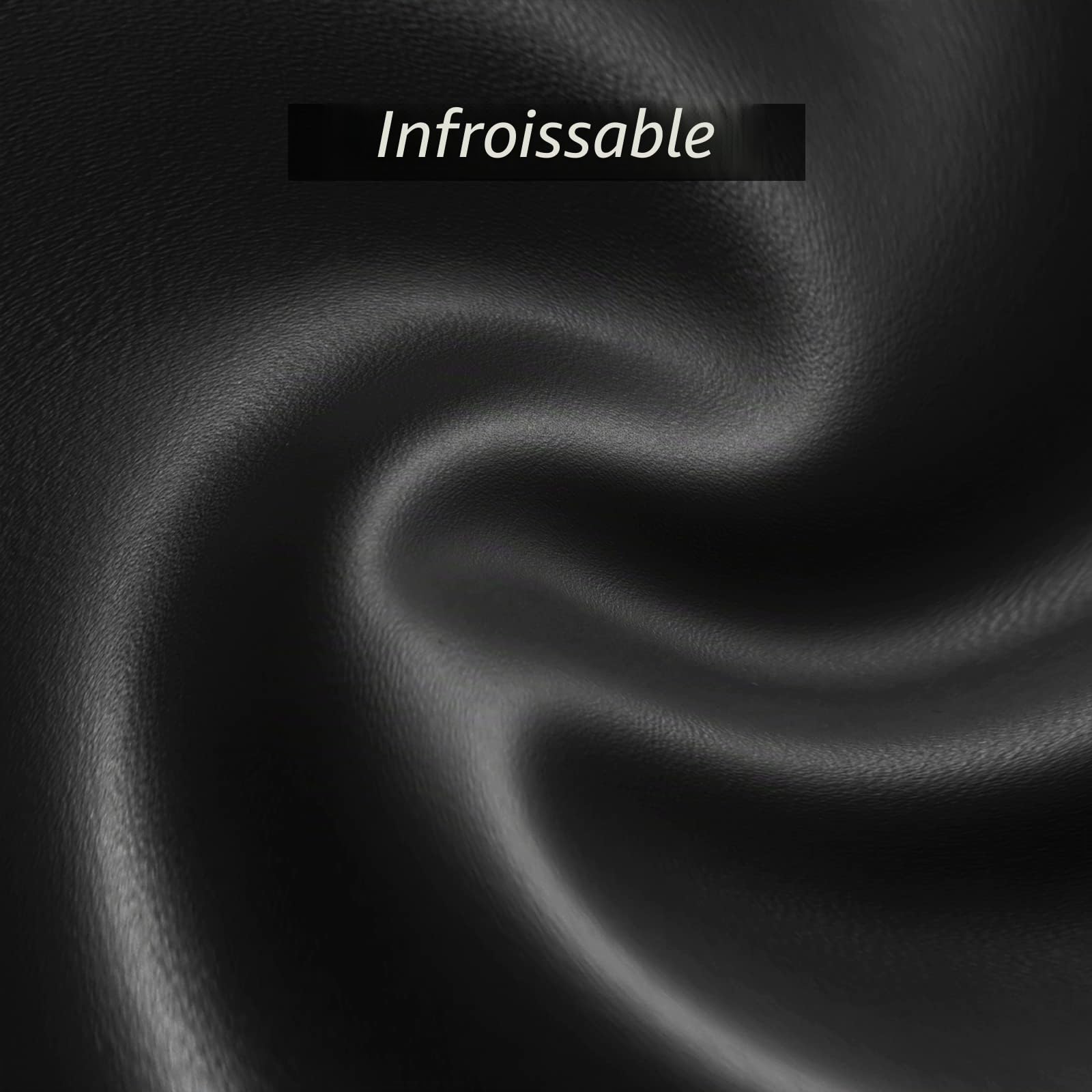 Housse de billard en similicuir robuste, imperméable et indéchirable pour table de billard de 2,2/2,4 m (2,1 m, noir)
