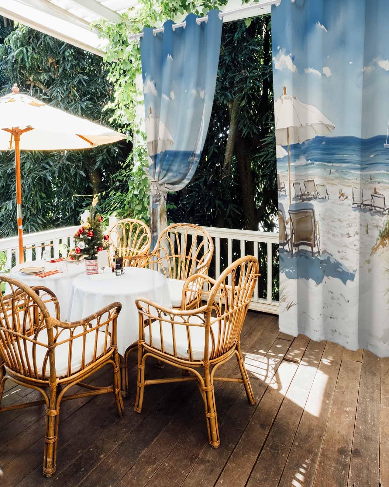 curtains for patio umbrella Amazon.com: Outdoor Curtains for Patio Waterproof, Summer Beach Sun Umbrella  Holiday Beach Chair Grommet Weatherproof Privacy Outsides Curtains for  Gazebo, Porch, Pergola, Cabana, 1 Panel, 54W x 84L Inch : Patio, Lawn