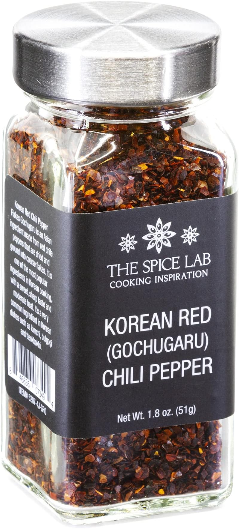 The Spice Lab Gochugaru Korean Red Pepper โ Authentic Chili for Korean Favorites Like Kimchi & Stir-Fries, Elevate Your Asian Cuisine with Premium Kosher, Gluten-Free Red Pepper