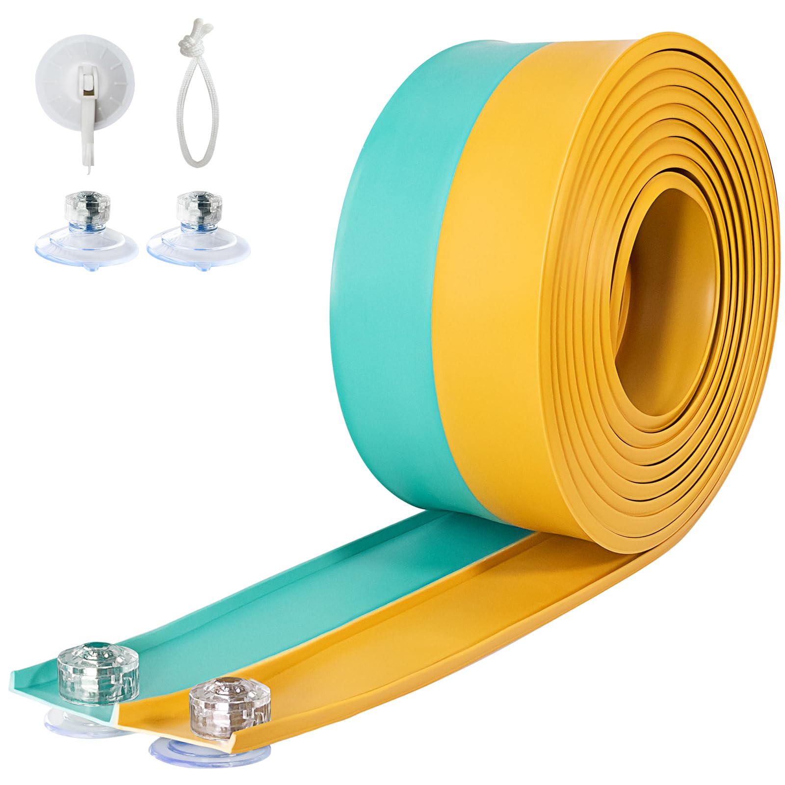 Flex Tracks 15 Ft for Kids Starter Set, Flexible Race Car Ramp Track with Suction Cups Compatible with Diecast 1/64th Cars for Ages 3 & Up (Daytona