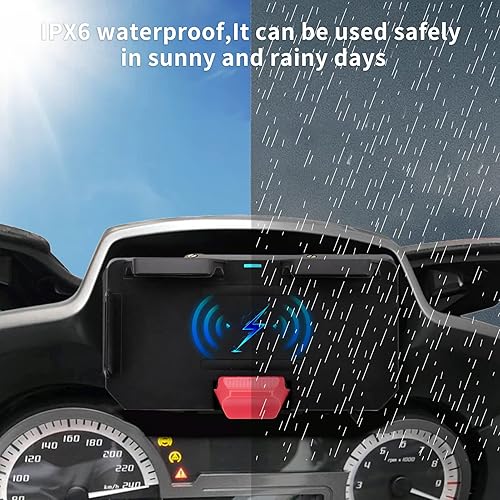 Miniatura 8 de Soporte de navegación para teléfono móvil de motocicleta, soporte de carga con dos puertos USB de repuesto para BMW R1200GSADV F800GS F700GS R1250GS