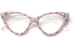 Bling Crystal Cat Eye Reading Glasses