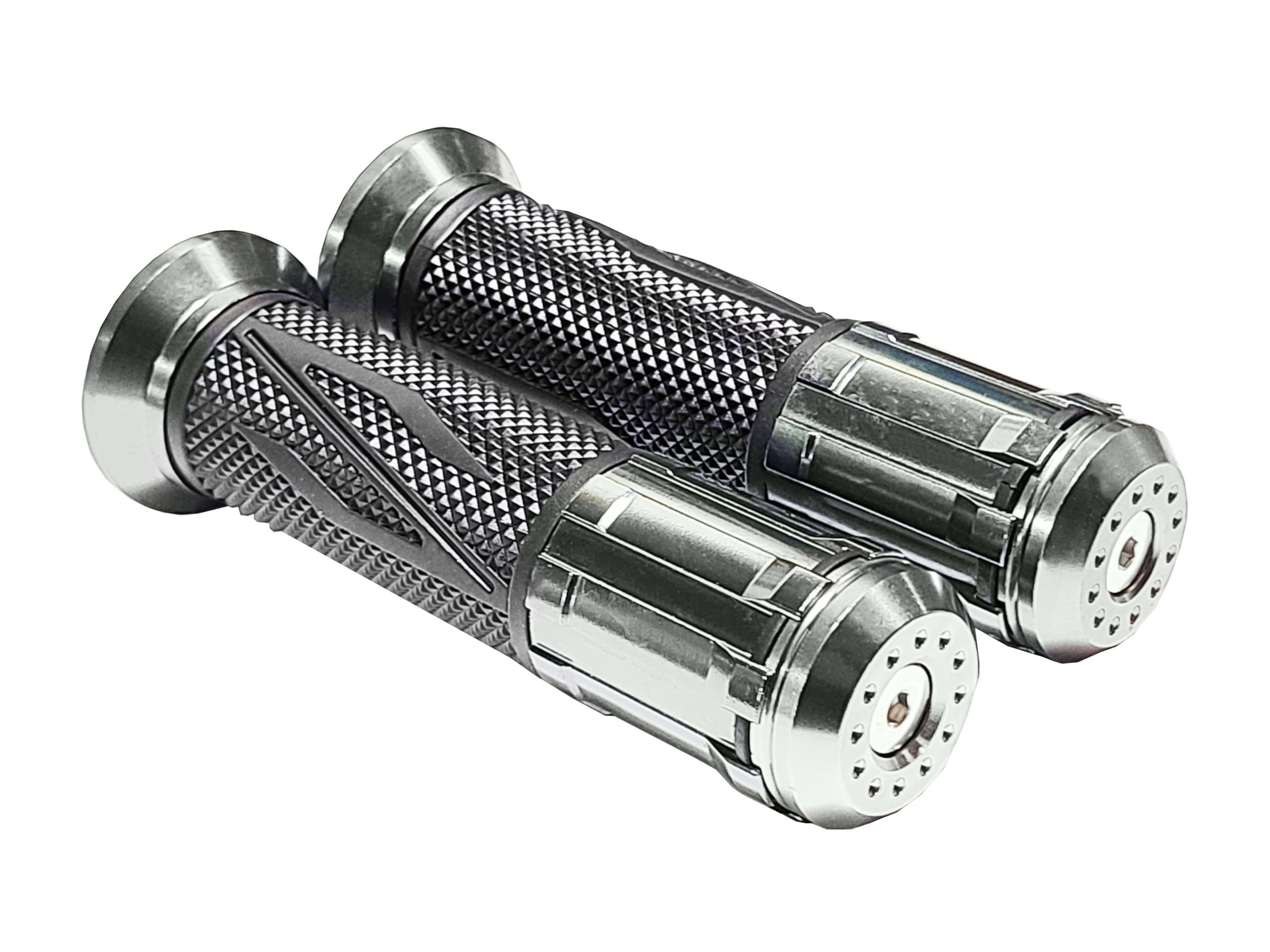 Amazon.co.jp: a05T アルミグリップ バーエンド一体型 チタン ハンドル