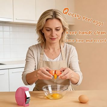 2 Pieces Egg Shell Opener,2026 New Stainless Steel Egg Shell Cutter,Multifunctional Egg Cracker Opener Tool,Egg Peeler for Raw & Hard-Boiled Eggs, Cooking,Baking Tool (2, Vibrant Orange)