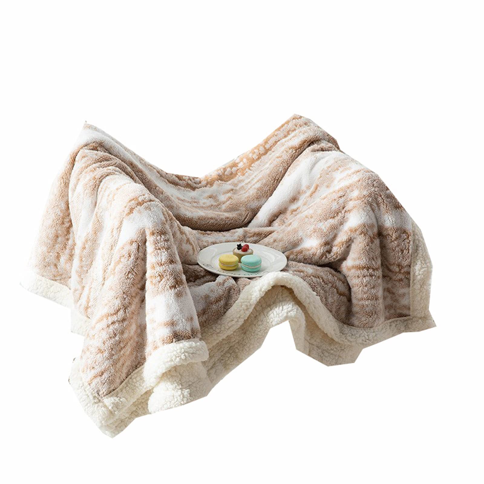 MKWEY Blankets Full Size Clearance Warm Fleece 51x63in, Thick Throws