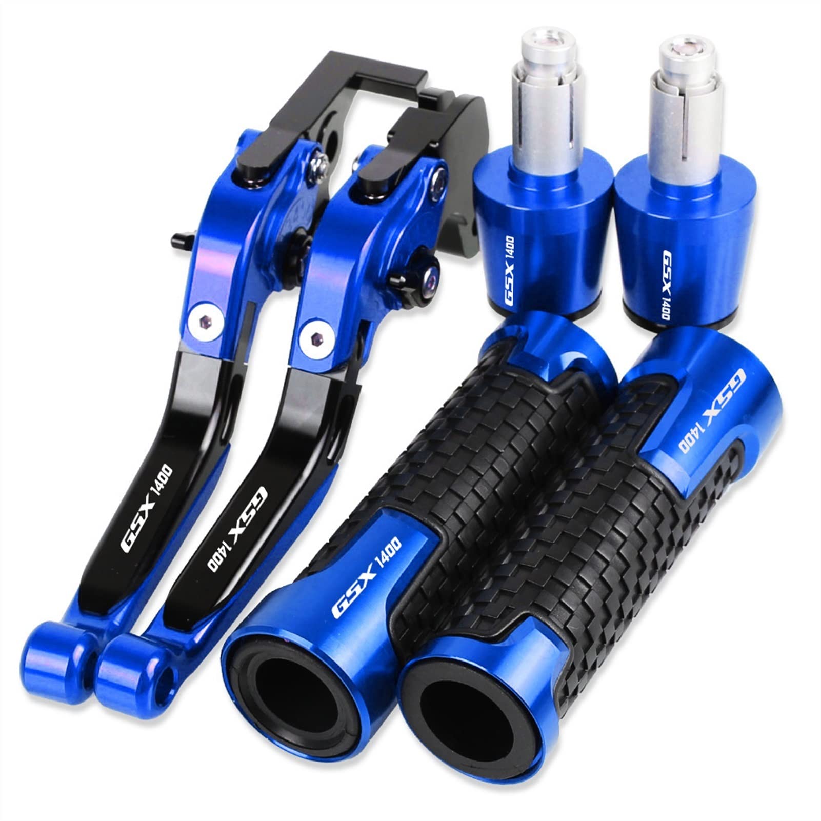 Accessoires moto CNC pour Suzuki GSX 1400 leviers de frein anodisés bleu haut de gamme