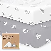 Vista 34 de KeaBabies Paquete de 2 sábanas ajustadas orgánicas para cuna para niños y niñas - 52x28 Sábanas ajustadas para colchón de cuna, cubierta de jersey