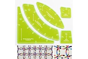 Quilting Templates: Slit N Sew Double Wedding Ring Set Templates Simplify Quilt Making
