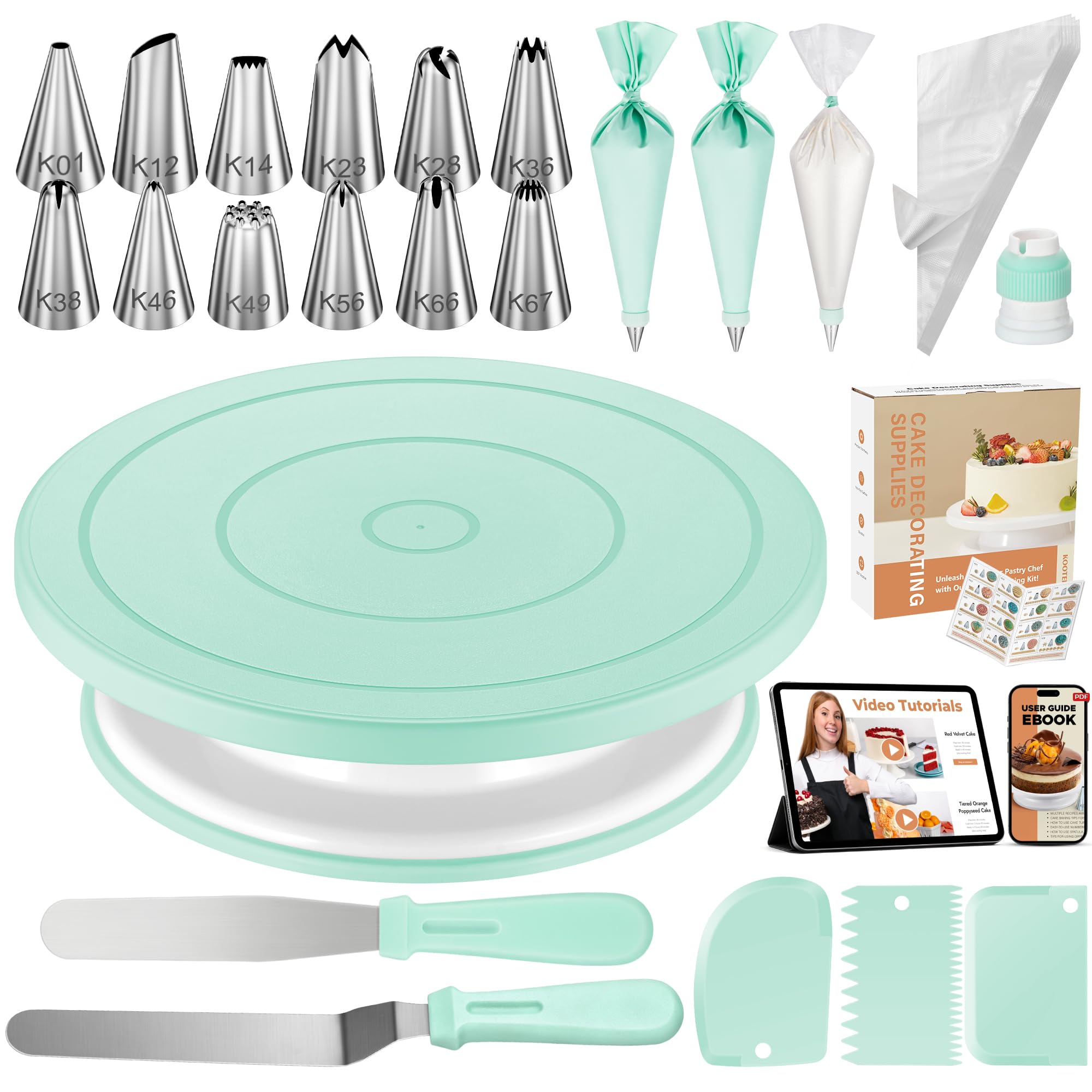 Kootek Cake Decorating Kit - Baking Tools for Beginners -8