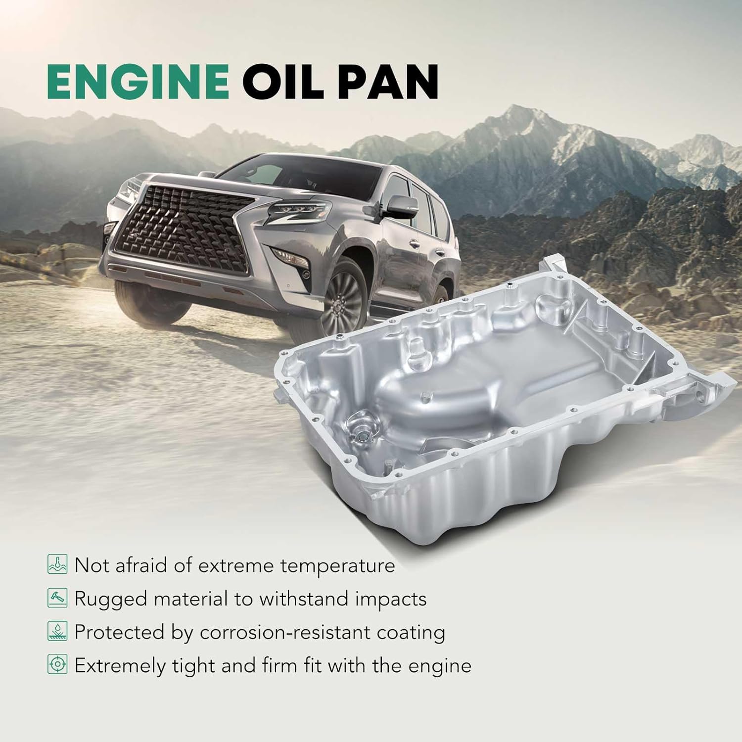 YHTAUTO Engine Oil Pan and Drain Plug Replacement for 2007-2010 Honda Odyssey 2006-2008 Pilot Ridgeline & 2003-2006 Acura MDX (V6 3.5L Only)