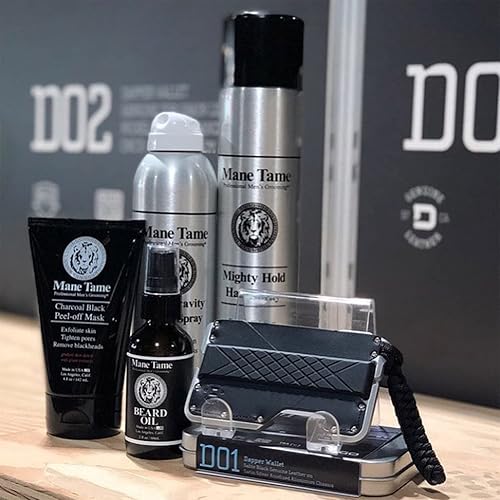 Miniatura 4 de MANE TAME - Aceite para barba, fabricado con aceite de cáñamo orgánico certificado, bomba sin complicaciones, botella de 2 onzas, suaviza tu barba y