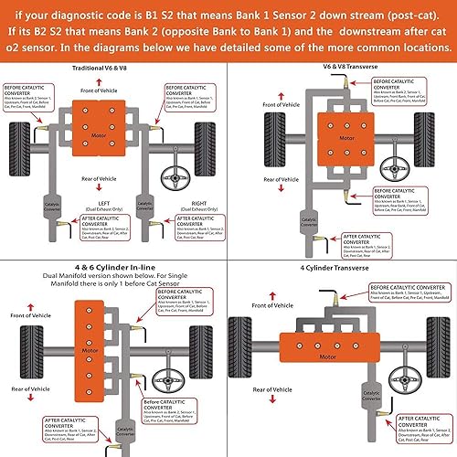 Miniatura 6 de DRIVESTAR 2349123 Sensor de oxígeno Upstream O2 2006-2010 para Subaru Forester 2006-2011 Impreza 2006-2009 Outback, sensor de relación de