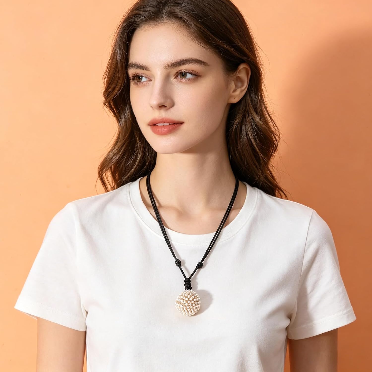 Leather Necklace Cord, Adjustable 14-26 Inches, Double Knotted, for Hanging Pendants image 5