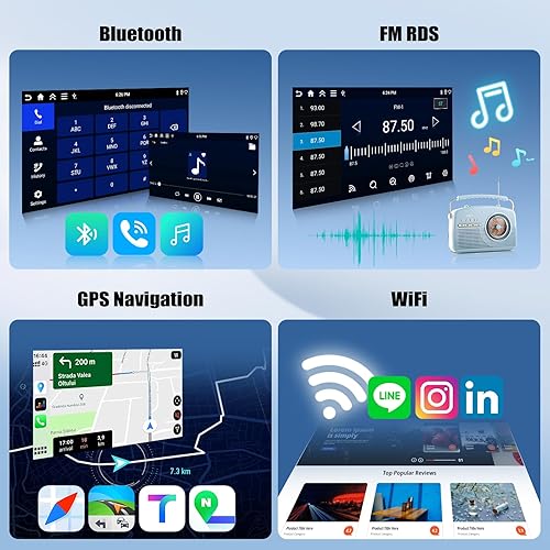Miniatura 5 de 4G+128G Android Car Stereo Radio para Subaru Forester 2008 2009 2010 2011 2012 9 pulgadas incell pantalla táctil con WiFi Bluetooth Carplay Android