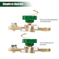 Vista 5 de CZC AUTO Interruptor de desconexión rápida de batería, poste lateral, cierre de batería/terminal lateral, aislador de interruptor de batería