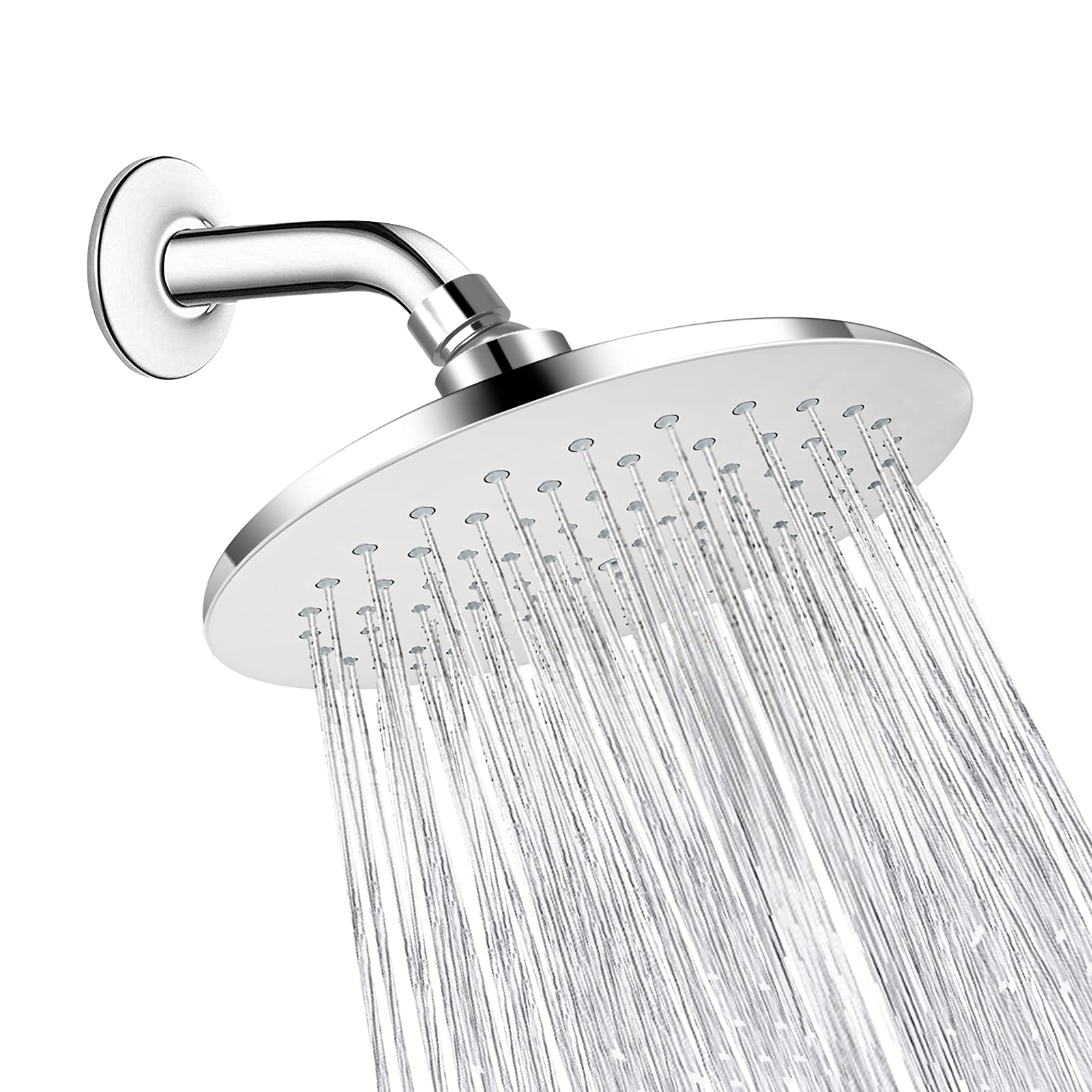 Buy ILIKEPOW Fixed High Pressure Shower Head 9 inch Large Rain Shower