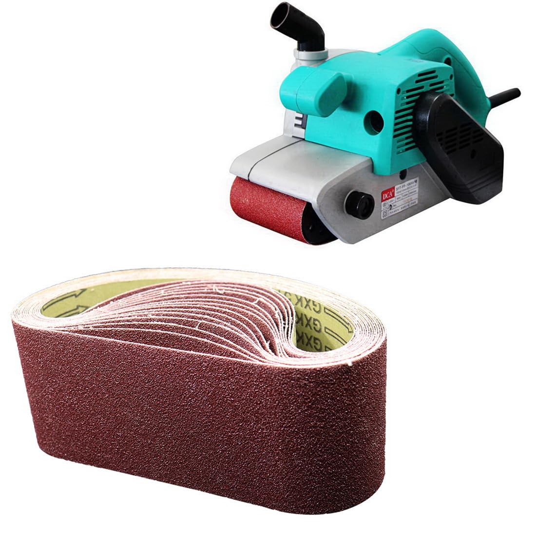 4" x 24"Sanding Tapes Sanding Belts,10-Pack Grits 60#~800# Size 100mmx610mm Derusting Sanding Aluminum Oxide Sanding Belts (#320-10PCS)