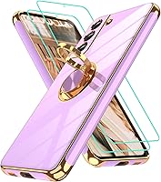 Vista 14 de Gritup Funda para Samsung Galaxy A14 5G: Funda para Samsung A14 2 piezas, protector de pantalla, soporte de anillo de rotación de 360°, soporte