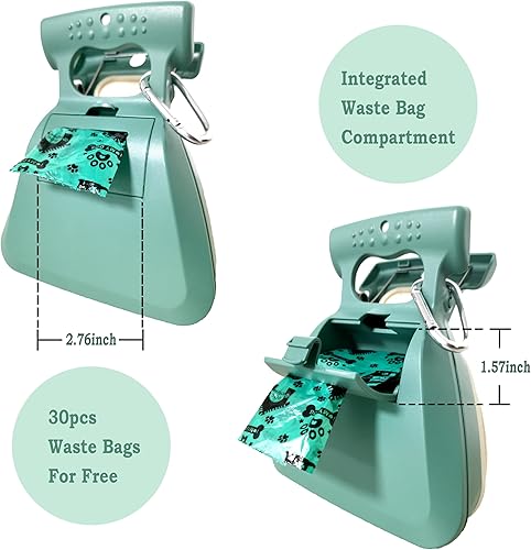 Miniatura 3 de Recogedor de excrementos, portátil y de mano para pasear perros grandes y pequeños fuera del patio o viajar al aire libre, cuchara para excrementos