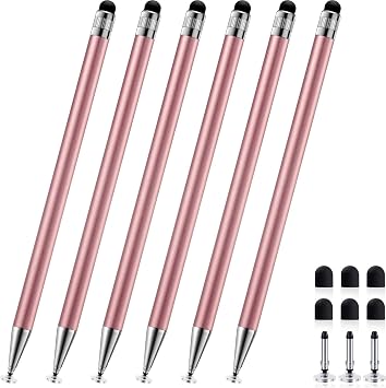 ChaoQ Stylus6 Pcs,Stylus Pen for Touchscreen,2-in-1 Stylus Pen