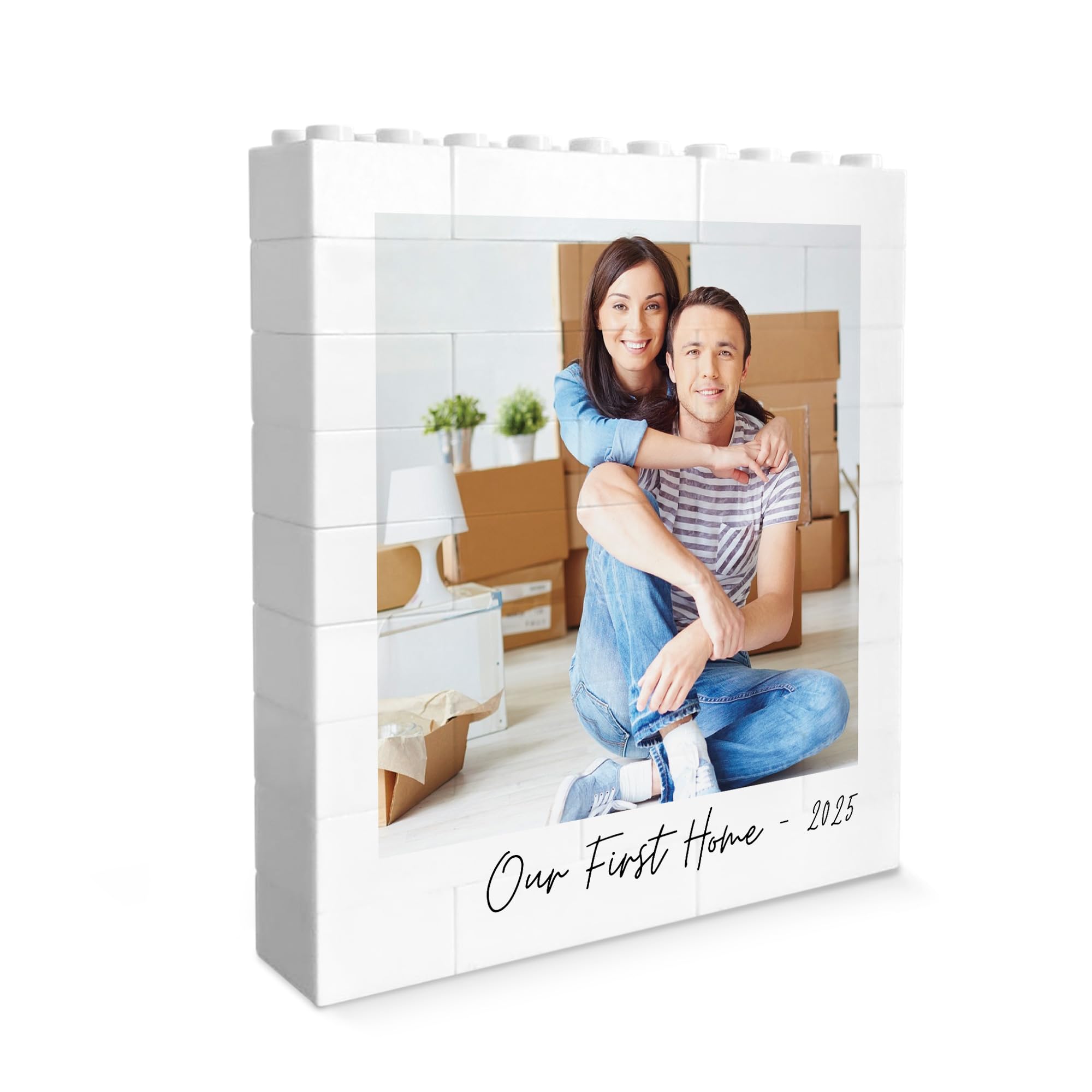 Red Ocean Personalised First Home Gift, New Home Gift, Housewarming, Building Block, Moving In, Couples, First Plaque, Homeowner, For Him Her