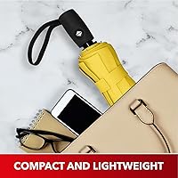 Vista 120 de REPEL Windproof Travel Umbrella - Compact & Withstands Winds up to 85MPH , Strongest Premium Auto Folding Umbrella for Rain and Sun - Durable, Light