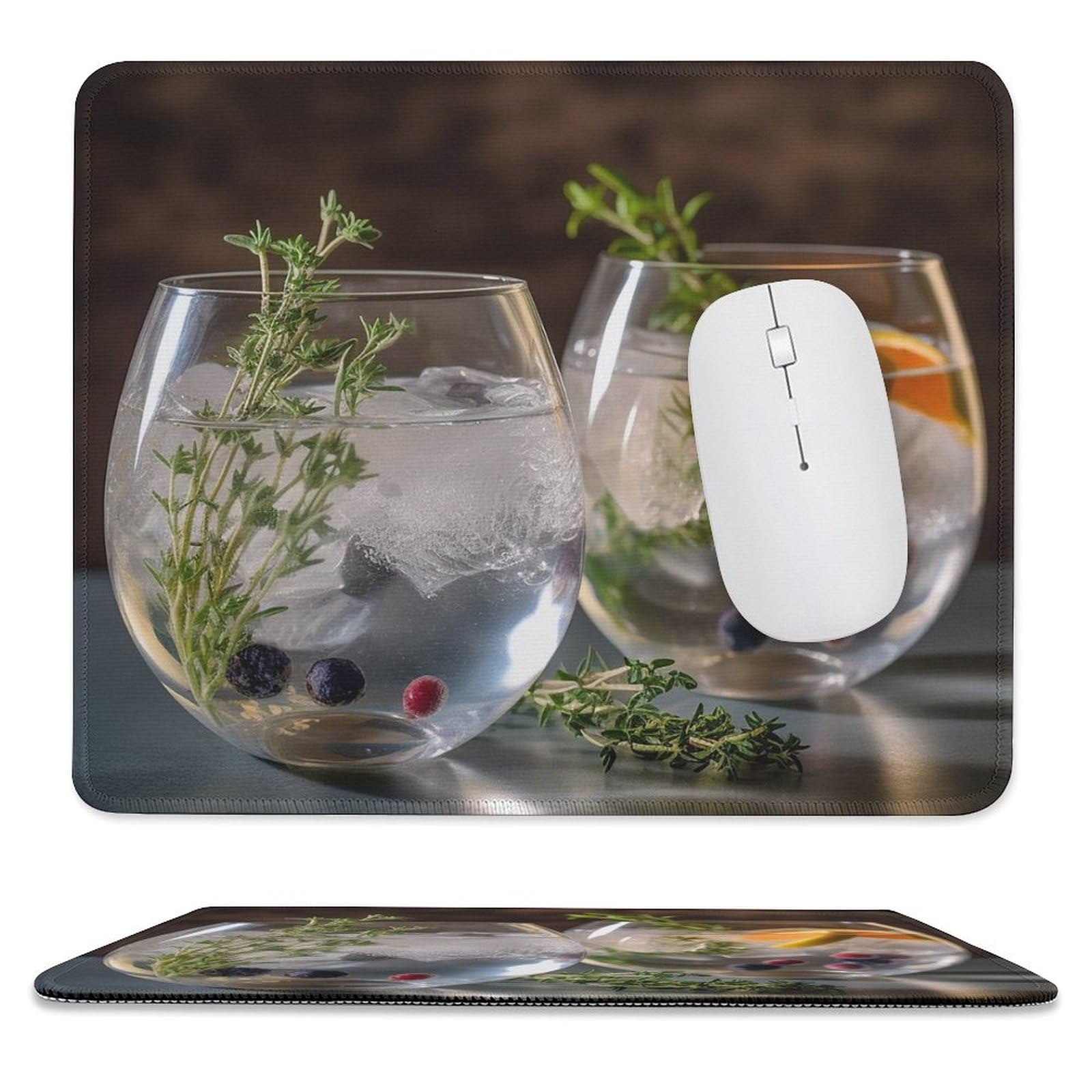 Mouses Pad 9.8"x11.8" Mouses Mat with Non-Slip Rubber Pair It with Bold Drinks Computer Keyboard Mat for Wireless Mouses Gaming Desk Pad for Home 10 X 12in
