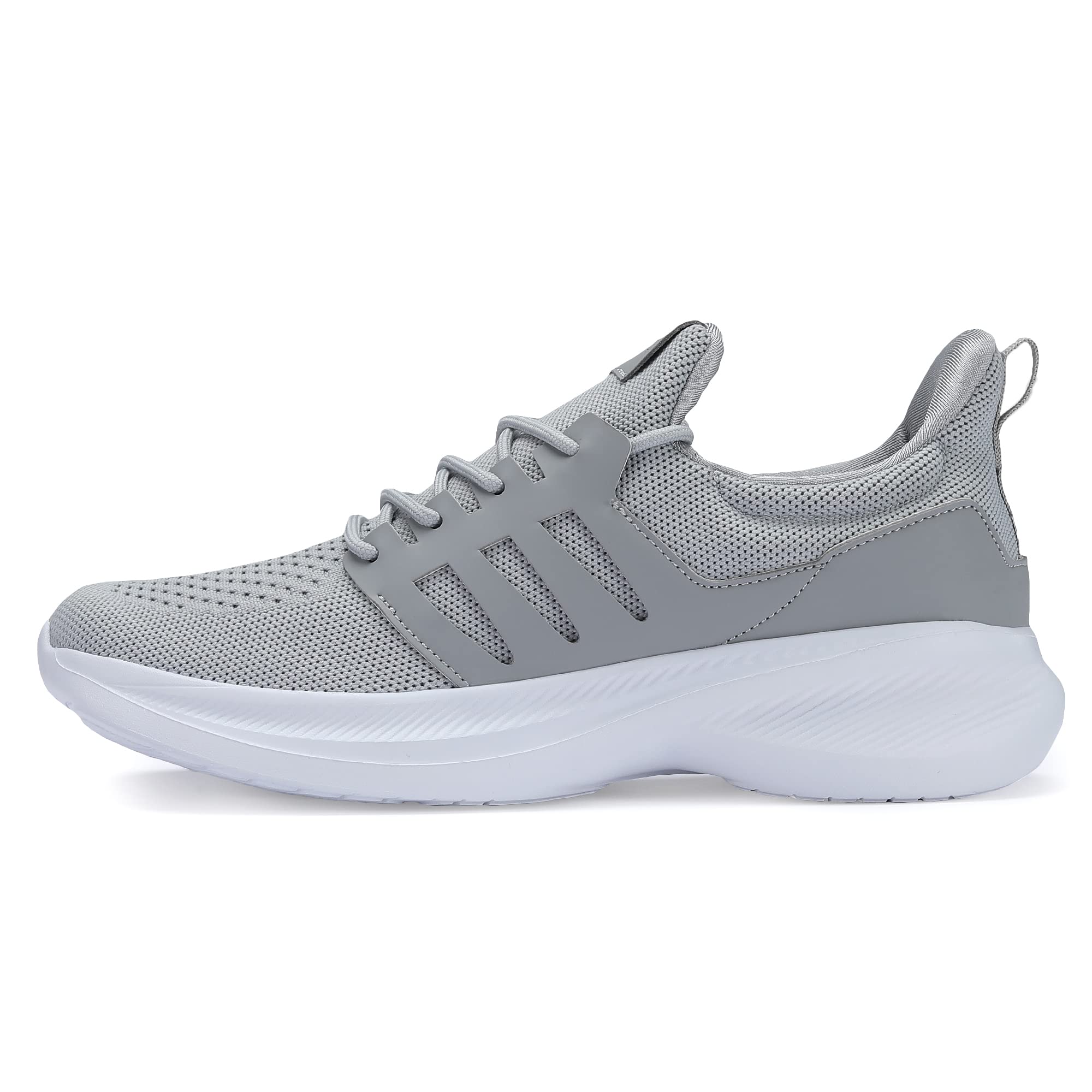 Mens Running Shoes Comfortable Lightweight Breathable Walking Shoes Lace-up Shoes Mesh Workout Casual Sports Shoes
