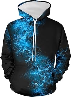 Unisex Hoodies 3D Print Galaxy Pullover Hooded Sweatshirt Hoodies with Big Pockets Buy 5 Save 5 Buy Again Clearance Today