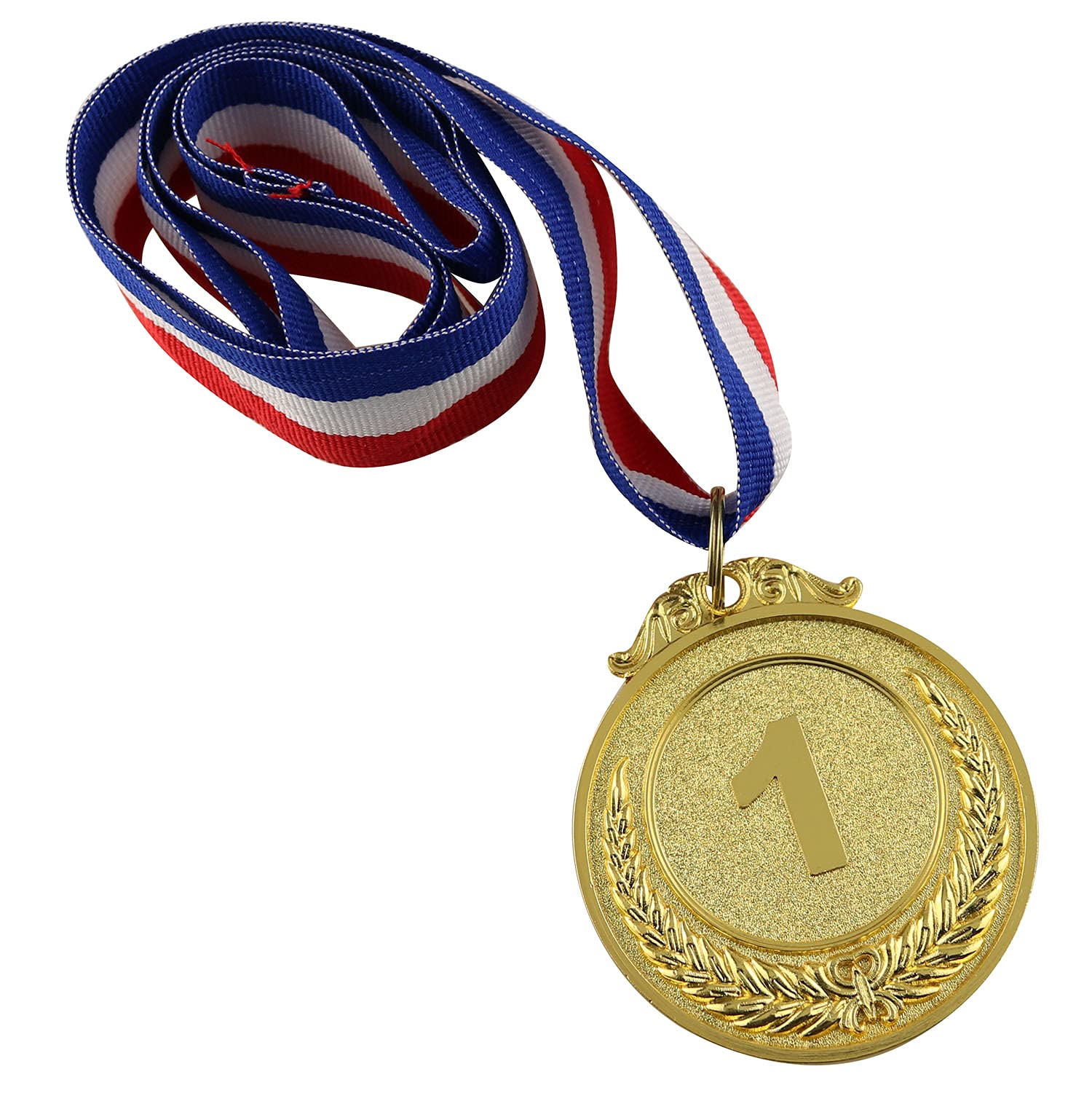 JCBIZ 3pcs Zinc Alloy Digital Medal 50mm Gold Silver Bronze Award Medals for Competitions, Games and Parties