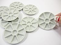 Vista 5 de Casa de muñecas en miniatura de cerámica 4 agujeros plato blanco cena cocina fuente 10846