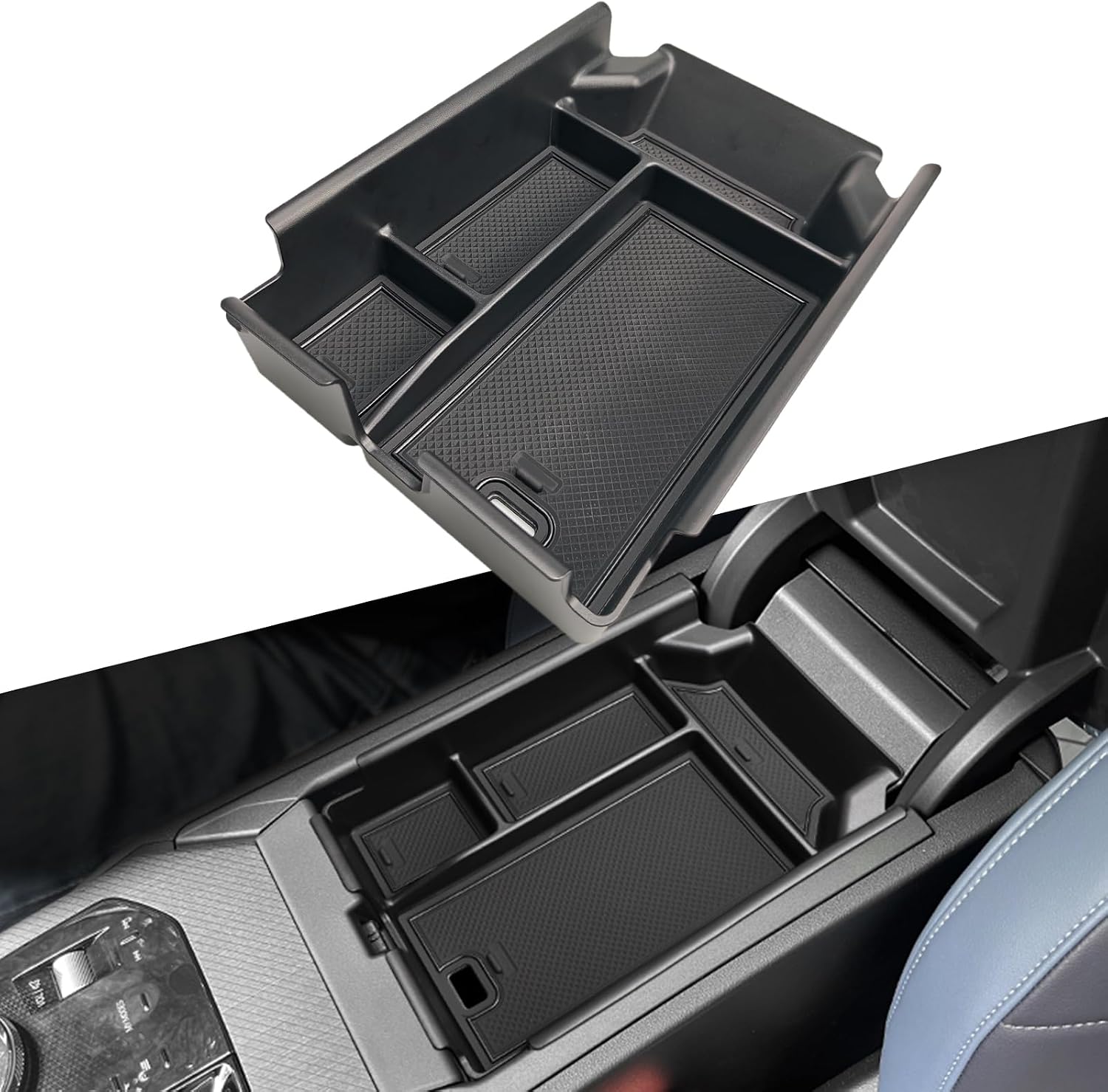 Compatible with BMW X3 G45 2025-2026 Center Console Organizer