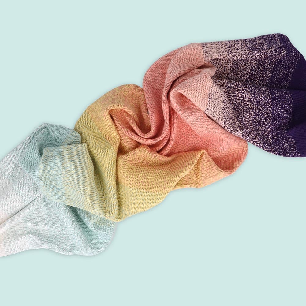 Scheepjes Cotton Whirl Gradient Cotton Yarn Cake, 1 Cake (1094 yd / 1000 m) - 707 Peach Breeze - 100% Cotton for Crochet and Knitting