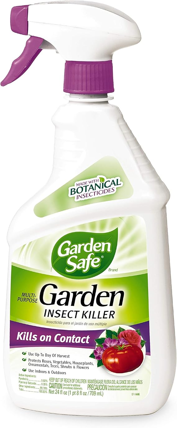 Garden Safe Brand Multi-Purpose Garden Insect Killer, Ready-to-Use, 24-Ounce