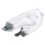 50m Length 1.5m Height 3 Layers Fishing Net Nylon Monofilament Cast Net Outdoor Hand Throw Fishing Mesh Bait Trap Fish(3 Finger)