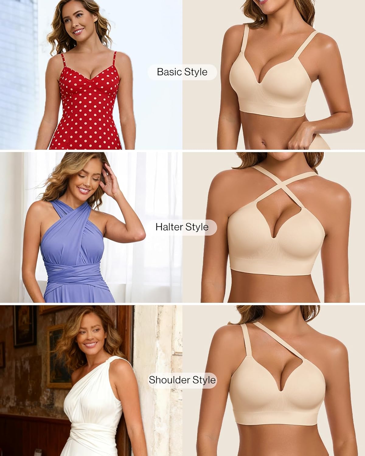 Ubras Push Up Wireless Bra Supportive Seamless Bra Shaping Bra for Big Breast Plus Size - Image 4