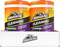 Vista 8 de Armor All - Toallitas de limpieza para el interior y exterior del automóvil, 90 toallitas cada una