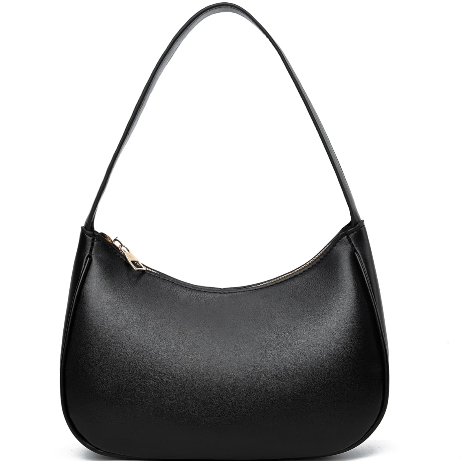 BAIKELI Crescent Shoulder Bags for Women Small Shoulder Purse Handbag Retro Classic Clutch Hobo Tote Bag Underarm Purse, Black/a, S