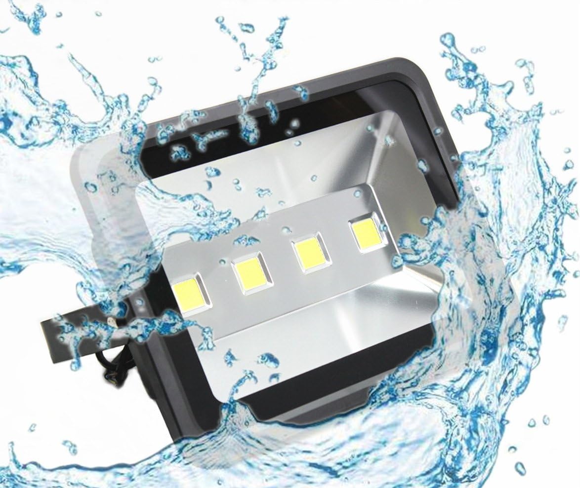 Jiuding LED Outdoor Floodlight 200W Super Bright 6000K Waterproof LED Safety Light Daylight White Light Equivalent to 1000W Halogen lamp for Home Decoration Lighting
