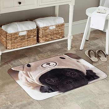 Amazon | フレンチブルドッグ かわいい 犬柄 玄関マット 可愛い