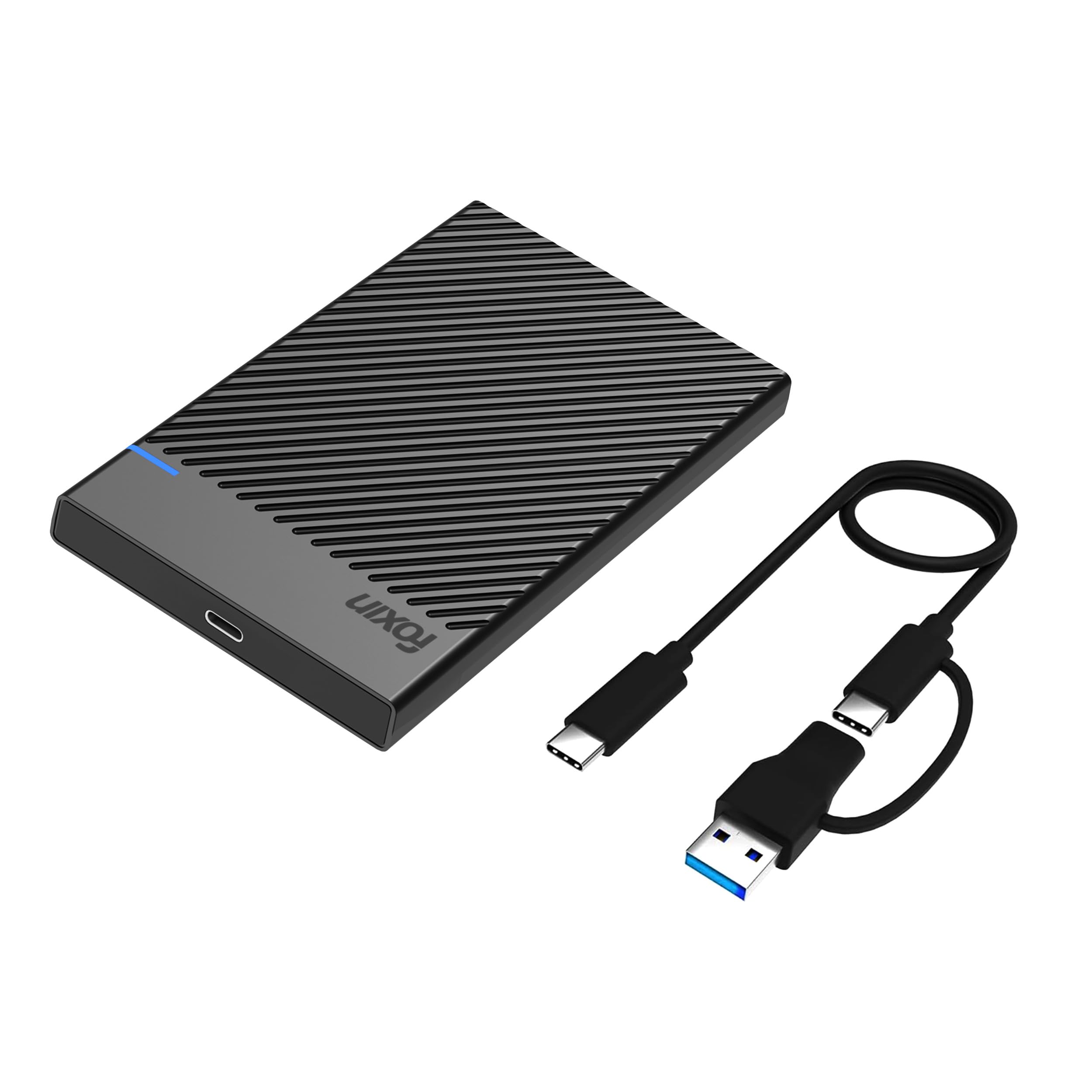 Foxin S1 PRO 2.5 Inch SATA Tool-Free SSD Enclosure Case, USB 3.1 to SATA External SSD Case with Fast Transfer Speed Up to 5 Gbps & Supports UASP Max 6TB Storage Capacity Compatible with SSD-image-7