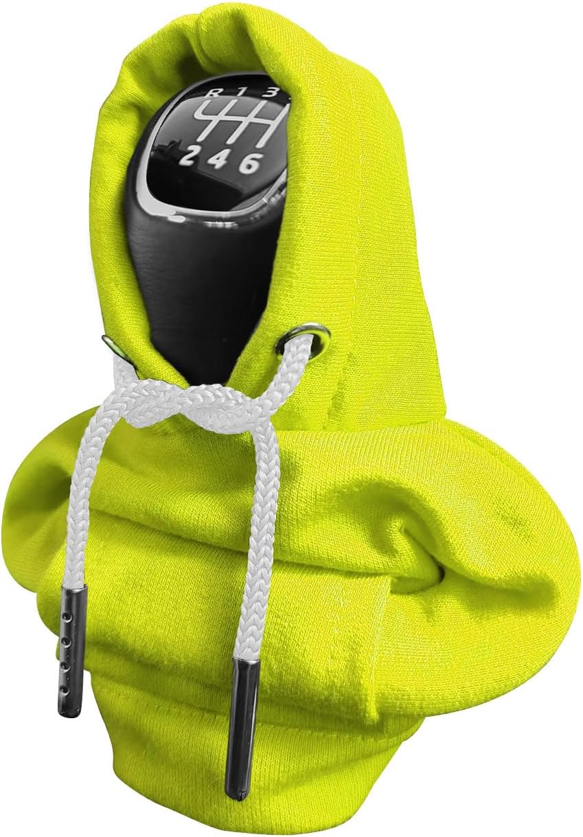 Gear Shift Hoodie, Universal Car Shift Knob Cover, Automotive Interior Cute Gadgets, Car Accessories and Decorations Mini Hoodie for Car Shifter