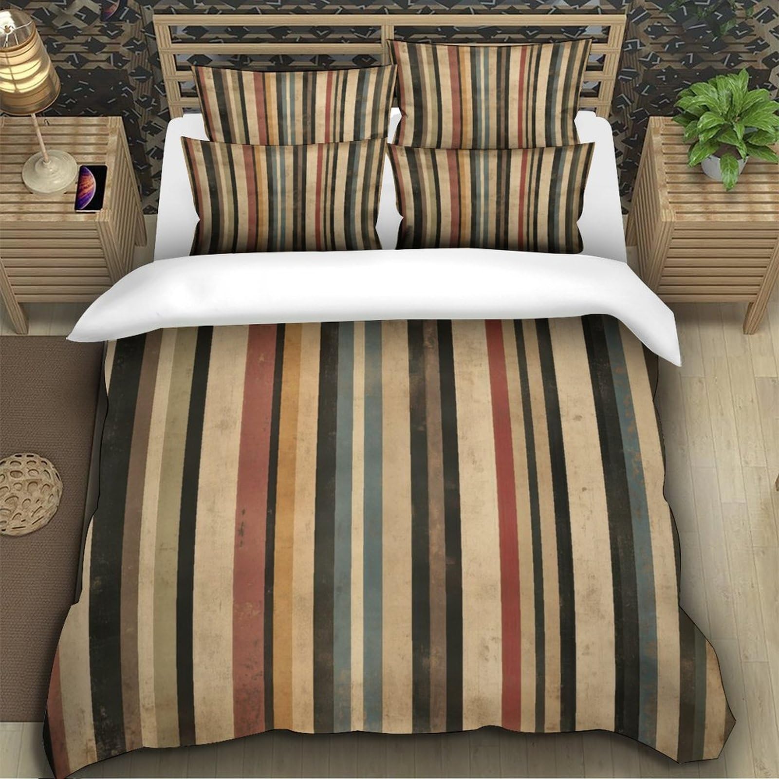Scarabocchi di videogiochi copripiumino Set di Biancheria da Letto morbida stampa di 3D con federe cartone animato disegnato a mano Set Di Copripiumino for bambini e adulti Super king（260x220cm）
