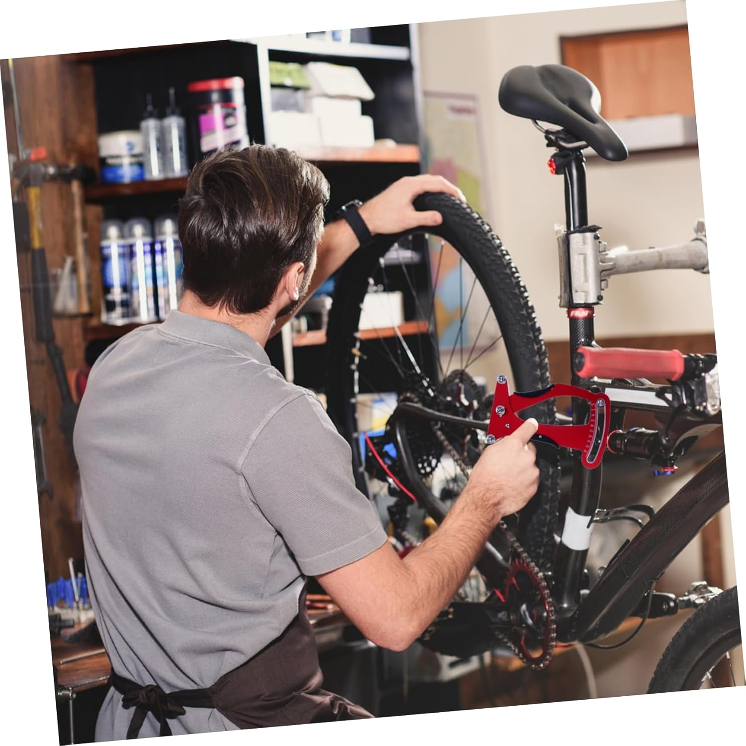 Bicycle Wheel Tension Tool for Accurate Adjustment and Calibration Durable and Design Easy to Use for All Bike Types