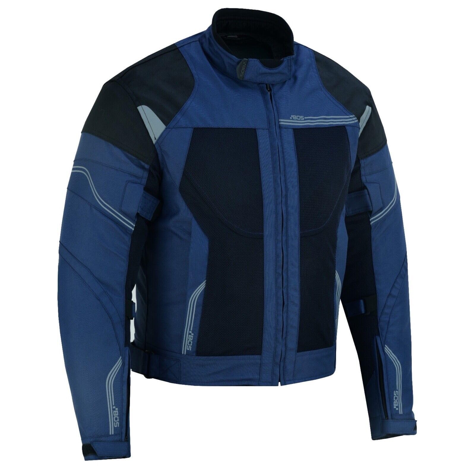 Herren Motorradjacke Sommer Wasserdicht, Atmungsaktiv mit Protektoren, Hochwertiges Textil, Reflektierend, Verstellbar & Belüftet
